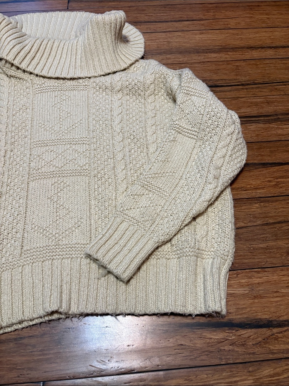 Denim & Supply Ralph Lauren Heavy Cotton Cowl Neck Size Large Sweater Women’s - Picture 3 of 7